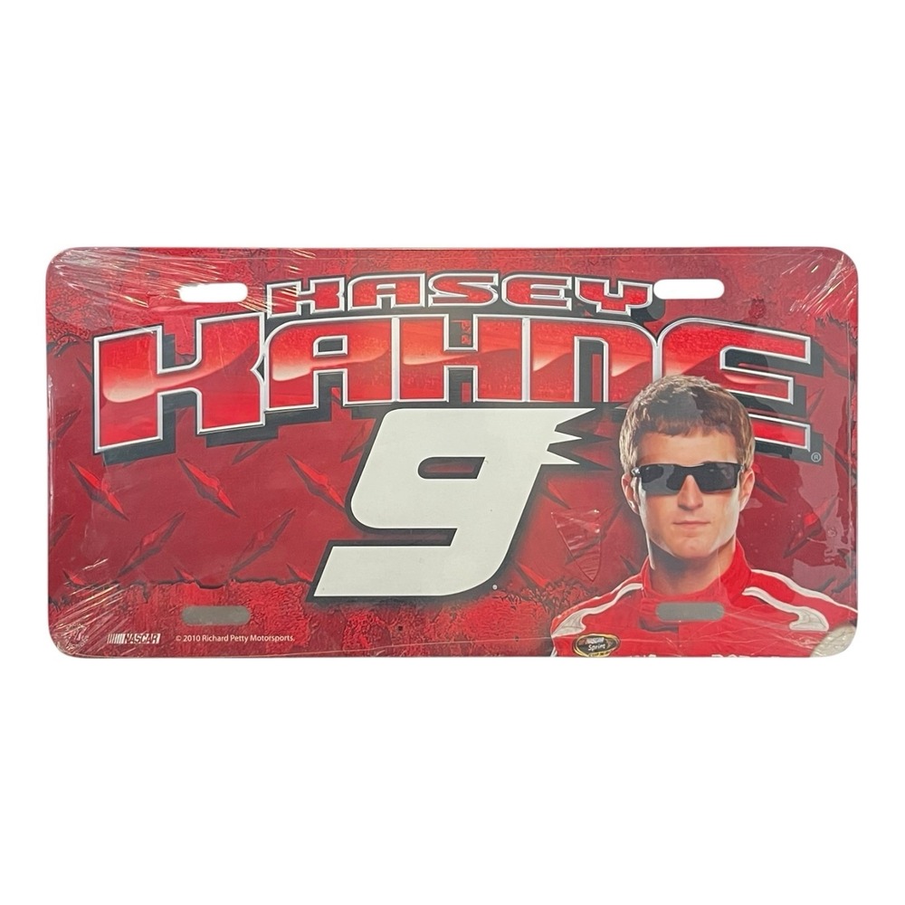 New 2010 Kasey Kahne Metal License Plate Nascar #9 Car Racing Race